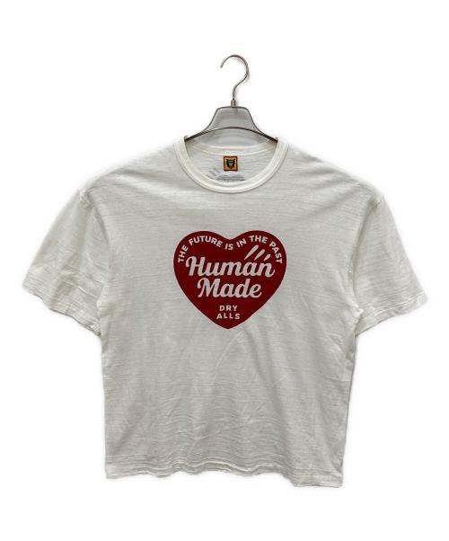 HUMAN MADE（ヒューマンメイド）HUMAN MADE (ヒューマンメイド) ハートロゴプリントTシャツ ホワイト サイズ:2XLの古着・服飾アイテム