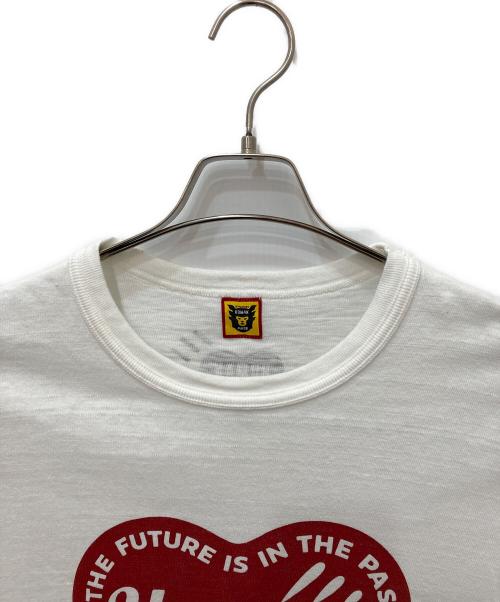 HUMAN MADE（ヒューマンメイド）HUMAN MADE (ヒューマンメイド) ハートロゴプリントTシャツ ホワイト サイズ:2XLの古着・服飾アイテム