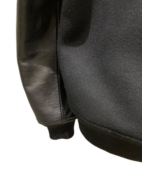 COOTIE PRODUCTIONS（クーティープロダクツ）COOTIE PRODUCTIONS (クーティープロダクツ) レザー切替スタジャン ブラック サイズ:Lの古着・服飾アイテム