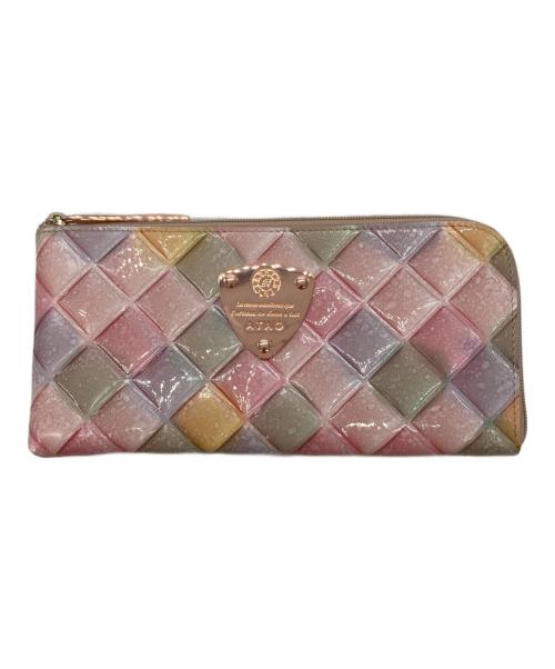 ATAO（アタオ）ATAO (アタオ) 長財布 ピンクの古着・服飾アイテム