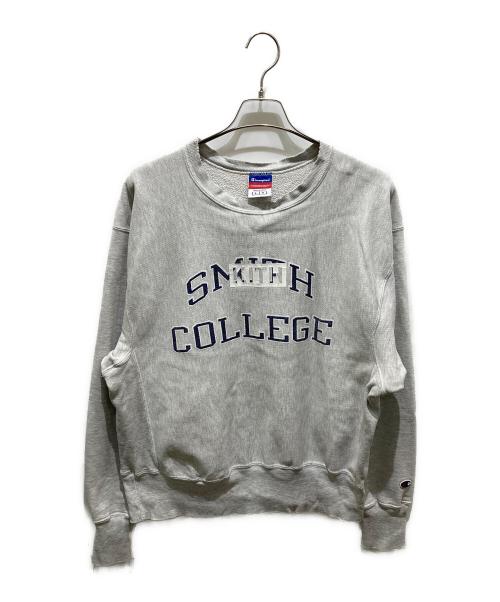 Champion REVERSE WEAVE（チャンピオン リバース ウィーブ）Champion REVERSE WEAVE (チャンピオン リバース ウィーブ) KITH (キス) クルーネックスウェット グレー サイズ:Lの古着・服飾アイテム