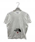 PLAY COMME des GARCONS×THE NORTH FACEプレイコムデギャルソン×ザ ノース フェイス）の古着「ロゴTシャツ」｜ホワイト