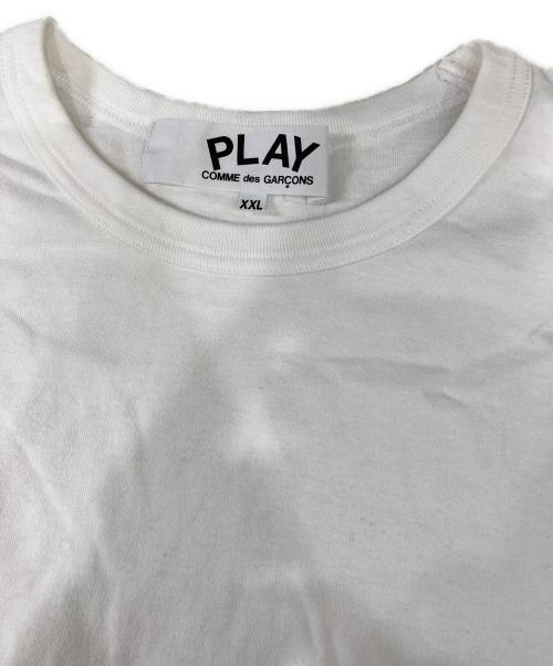 PLAY COMME des GARCONS（プレイコムデギャルソン）PLAY COMME des GARCONS (プレイコムデギャルソン) THE NORTH FACE (ザ ノース フェイス) ロゴTシャツ ホワイト サイズ:XXLの古着・服飾アイテム