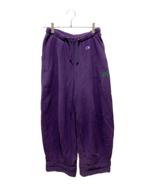 Needles（ニードルズ）Needles (ニードルズ) Champion (チャンピオン) ヒザデルスウェットパンツ パープル サイズ:Sの古着・服飾アイテム
