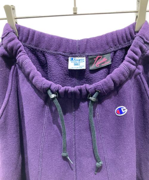 Needles（ニードルズ）Needles (ニードルズ) Champion (チャンピオン) ヒザデルスウェットパンツ パープル サイズ:Sの古着・服飾アイテム