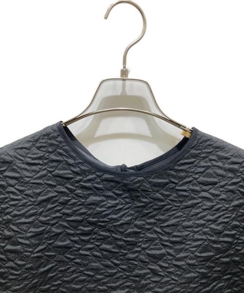 Bluelea（ブルレア）Bluelea (ブルレア) Silky Jacquard Blouse ブラック サイズ:Ｆの古着・服飾アイテム