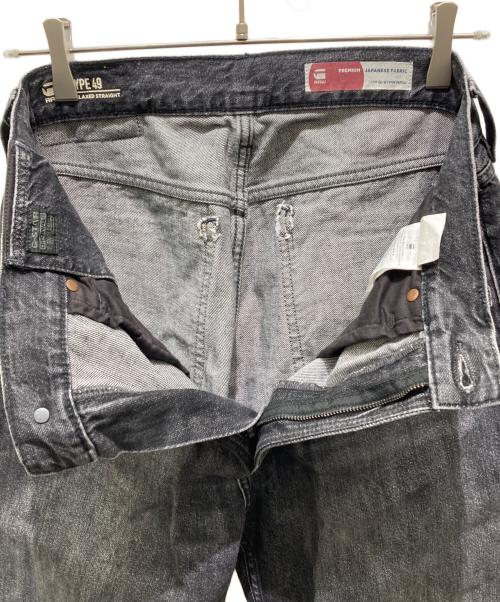 G-STAR RAW（ジースターロゥ）G-STAR RAW (ジースターロゥ) TYPE 49 RELAXED STRAIGHT ブラック サイズ:W29の古着・服飾アイテム