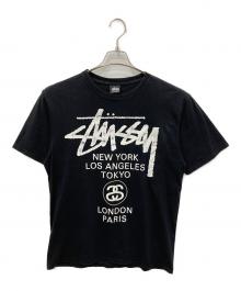 stussy（ステューシー）の古着「プリントTシャツ」｜ブラック