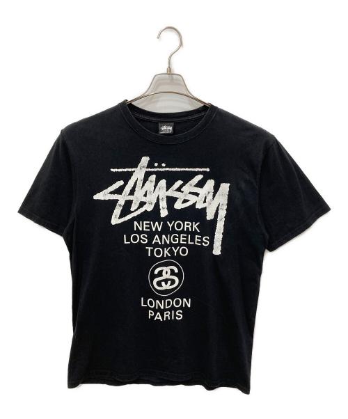 stussy（ステューシー）stussy (ステューシー) プリントTシャツ ブラック サイズ:Ｍの古着・服飾アイテム