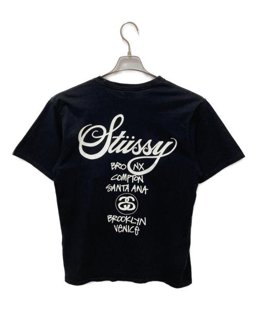 stussy（ステューシー）stussy (ステューシー) プリントTシャツ ブラック サイズ:Ｍの古着・服飾アイテム