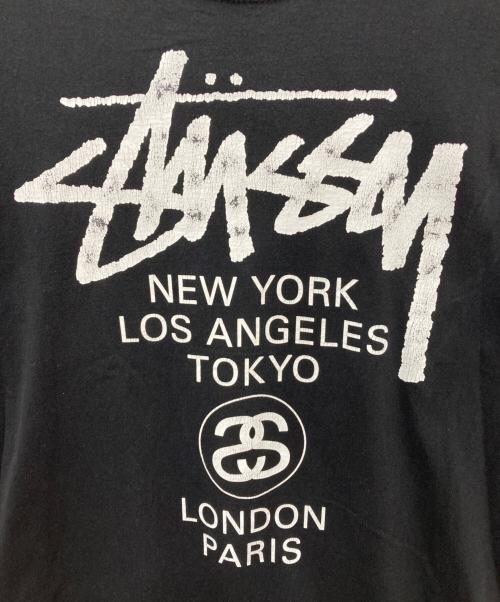 stussy（ステューシー）stussy (ステューシー) プリントTシャツ ブラック サイズ:Ｍの古着・服飾アイテム