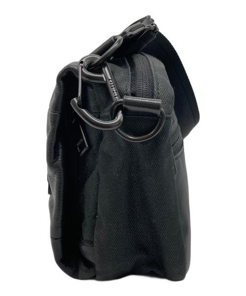 DIESEL（ディーゼル）DIESEL (ディーゼル) レザーポーチショルダーバッグ ブラックの古着・服飾アイテム