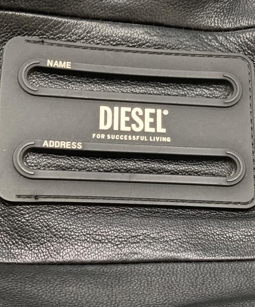 DIESEL（ディーゼル）DIESEL (ディーゼル) レザーポーチショルダーバッグ ブラックの古着・服飾アイテム