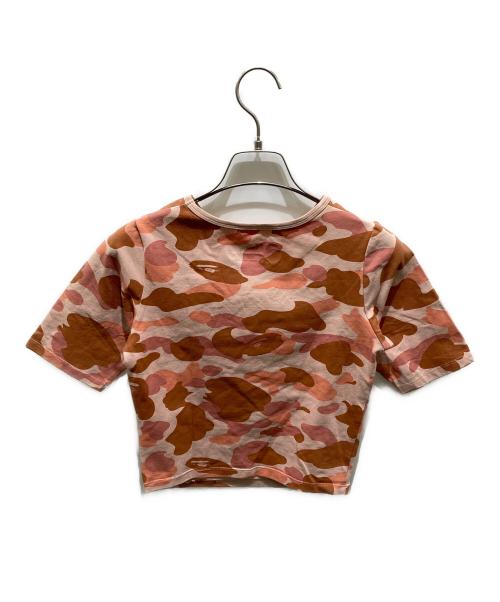 A BATHING APE（アベイシングエイプ）A BATHING APE (ア ベイシング エイプ) 1ST CAMO CUT OUT TEE オレンジ サイズ:Ｍの古着・服飾アイテム