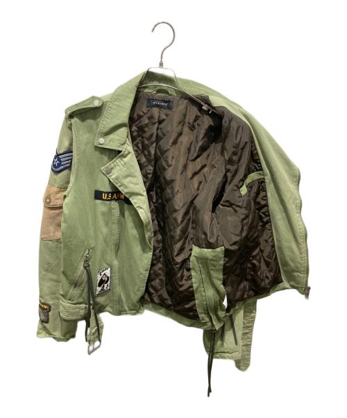 MLVINCE（メルヴィンス）MLVINCE (メルヴィンス) military motorcycle jacket カーキ サイズ:Lの古着・服飾アイテム