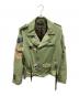 MLVINCE（メルヴィンス）の古着「military motorcycle jacket」｜カーキ