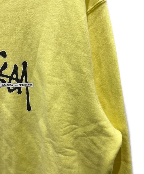 stussy（ステューシー）stussy (ステューシー) クルーネックスウェット イエロー サイズ:XLの古着・服飾アイテム