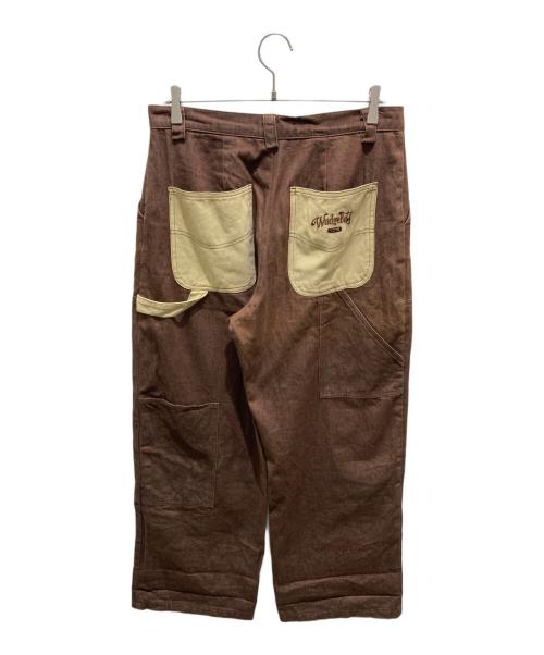 WudgeBOY（ワッジボーイ）WudgeBOY (ワッジボーイ) ワイドペインターパンツ ブラウン サイズ:Lの古着・服飾アイテム