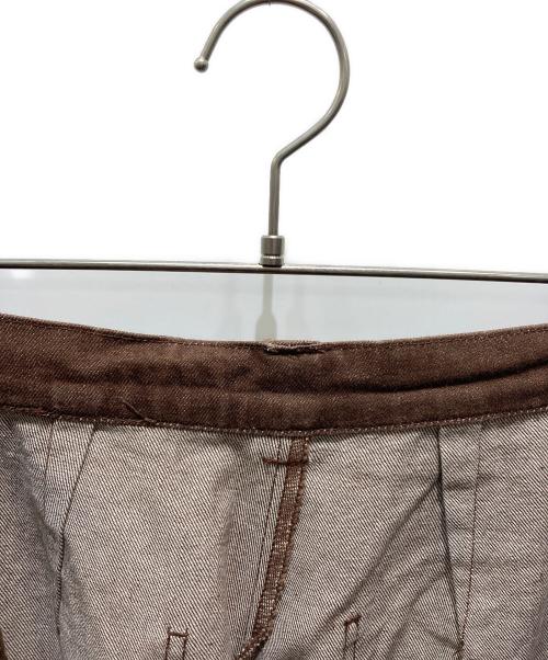 WudgeBOY（ワッジボーイ）WudgeBOY (ワッジボーイ) ワイドペインターパンツ ブラウン サイズ:Lの古着・服飾アイテム