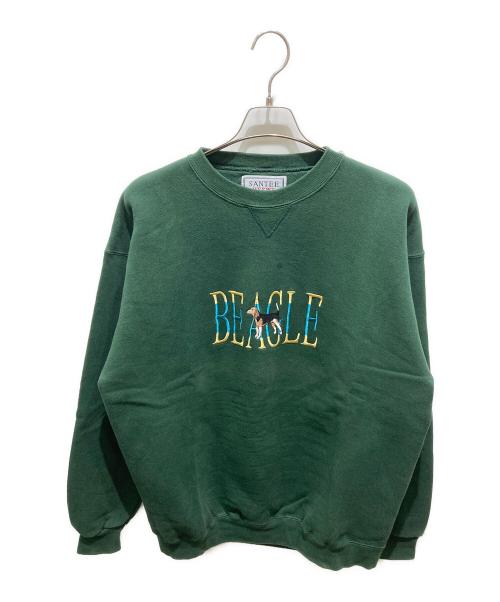 SANTEE（サンティ）SANTEE (サンティ) クルーネックスウェット グリーン サイズ:Lの古着・服飾アイテム