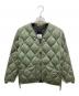TAION（タイオン）の古着「ミリタリーVネックジップダウンジャケット」｜グリーン