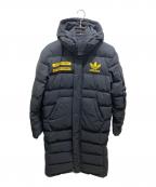 adidasアディダス）の古着「LONG DOWN JACKT　ロングダウンジャケット」｜ブラック