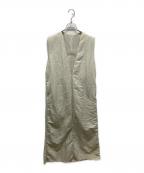 Adam et Ropeアダム エ ロペ）の古着「オーバーラップジャンパードレス」｜アイボリー