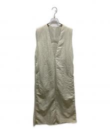 Adam et Rope（アダム エ ロペ）の古着「オーバーラップジャンパードレス」｜アイボリー