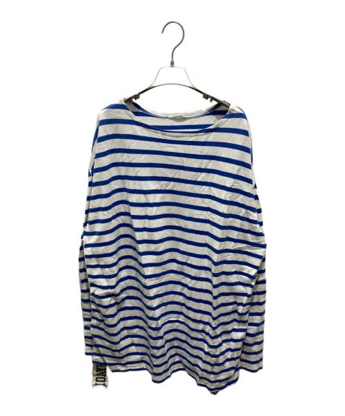 holiday（ホリデー）holiday (ホリデー) RUSSELL BORDER MINI DRESS ブルー×ホワイト サイズ:onesizeの古着・服飾アイテム