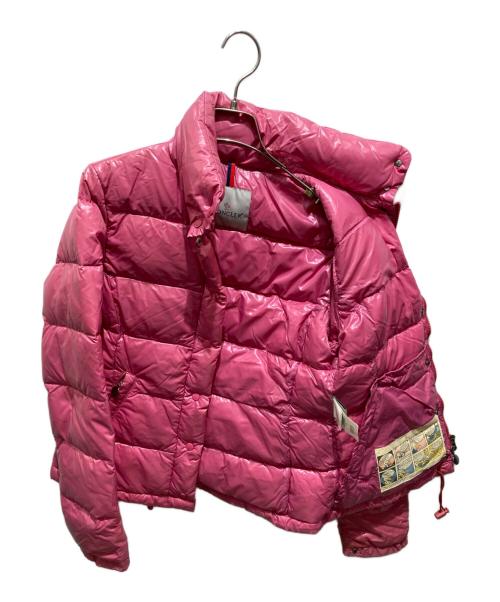MONCLER（モンクレール）MONCLER (モンクレール) STOFFダウンジャケット ピンクの古着・服飾アイテム
