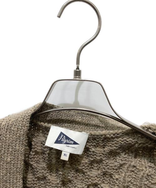 Pilgrim Surf+Supply（ピルグリム サーフサプライ）Pilgrim Surf+Supply (ピルグリム サーフサプライ) ケーブルカーディガン ブラウン サイズ:XLの古着・服飾アイテム