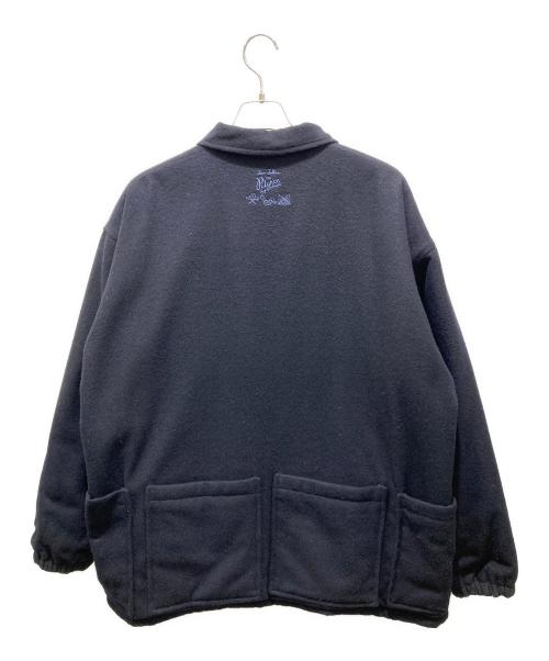 Pilgrim Surf+Supply（ピルグリム サーフサプライ）PILGRIM SURF+SUPPLY (ピルグリム サーフサプライ) Jean Jullien (ジャン・ジュリアン) リバーシブルジャケット ネイビー サイズ:XLの古着・服飾アイテム
