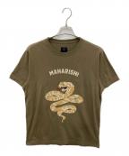 MAHARISHIマハリシ）の古着「Embroidered Snake Adder T Shirt」｜カーキ