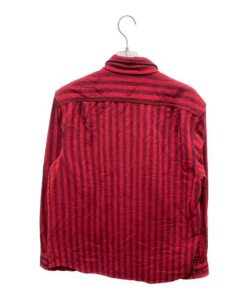 SUPREME（シュプリーム）SUPREME (シュプリーム) Stripe Flannel Shirt レッド サイズ:Lの古着・服飾アイテム