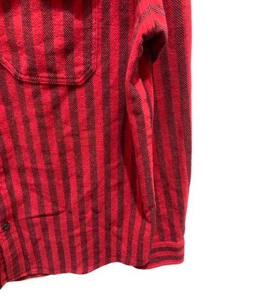 SUPREME（シュプリーム）SUPREME (シュプリーム) Stripe Flannel Shirt レッド サイズ:Lの古着・服飾アイテム