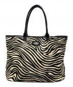 FURLAフルラ）の古着「ハラコトートバッグ」｜ブラック×ホワイト