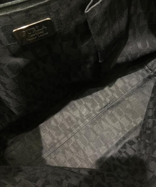 FURLA（フルラ）FURLA (フルラ) ハラコトートバッグ ブラック×ホワイトの古着・服飾アイテム