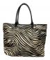 FURLA (フルラ) ハラコトートバッグ ブラック×ホワイト：5000円