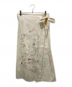 PAY DAY×RHC Ron Hermanペイデイ×アールエイチシー ロンハーマン）の古着「別注メモリアルラップスカート」｜アイボリー