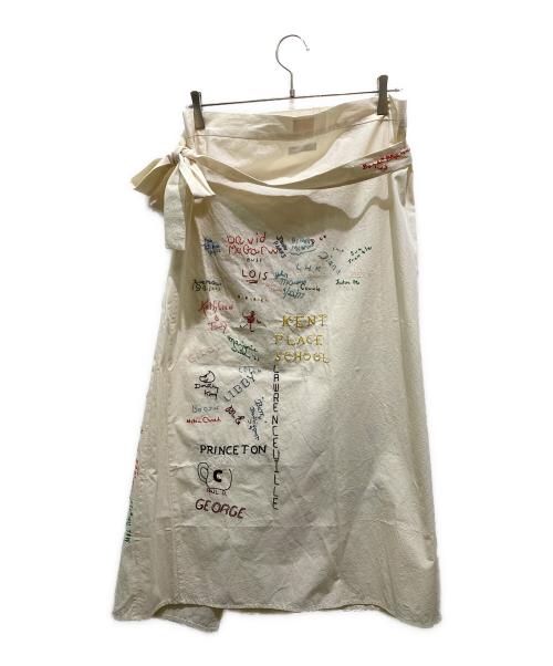 PAY DAY（ペイデイ）PAY DAY (ペイデイ) RHC Ron Herman (アールエイチシー ロンハーマン) 別注メモリアルラップスカート アイボリー サイズ:onesizeの古着・服飾アイテム