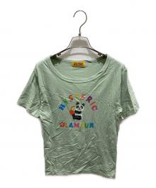 Hysteric Glamour（ヒステリックグラマー）の古着「PANDA HOUSE Tシャツ」｜グリーン