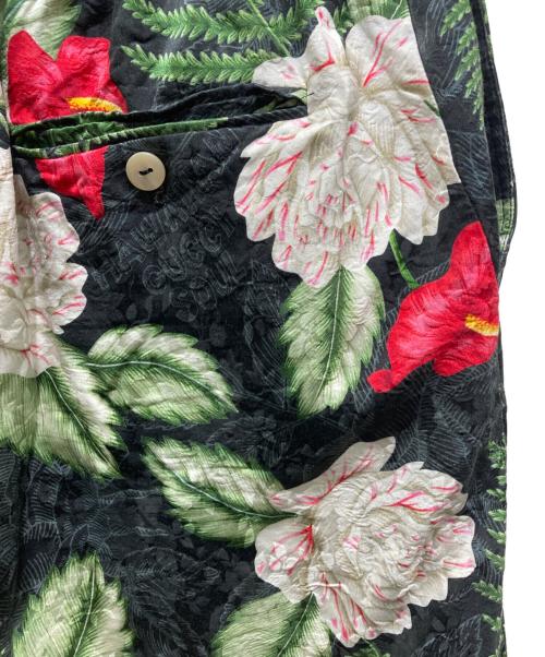 GUCCI（グッチ）GUCCI (グッチ) シルク混ハーフパンツ ブラック×グリーン サイズ:44の古着・服飾アイテム