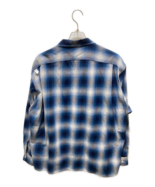 CAHLUMN（カウラム）CAHLUMN (カウラム) オンブレチェックシャツ ブルー サイズ:Mの古着・服飾アイテム
