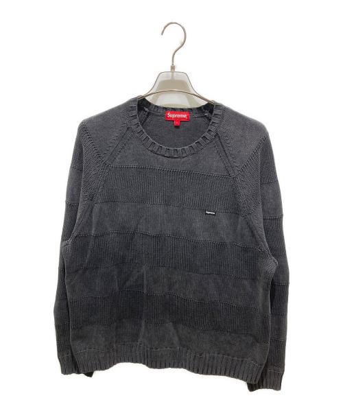 SUPREME（シュプリーム）SUPREME (シュプリーム) 23SS Small Box Stripe Sweater ブラック サイズ:Lの古着・服飾アイテム
