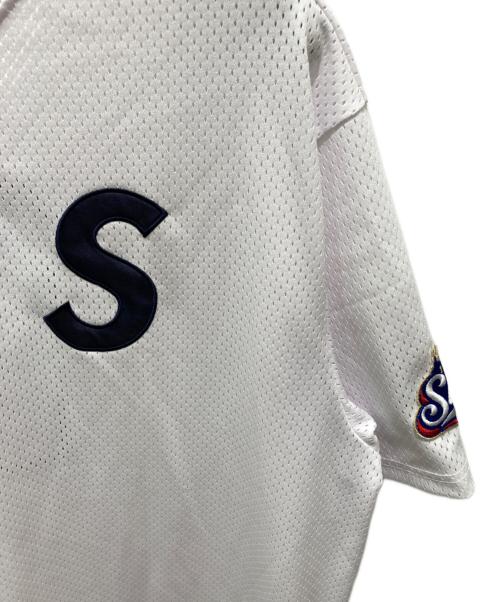 SUPREME（シュプリーム）SUPREME (シュプリーム) Logo Baseball Henley ホワイト サイズ:Ｌの古着・服飾アイテム