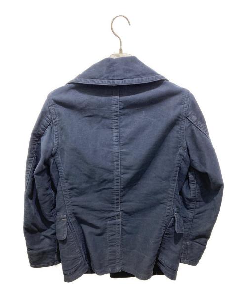 RRL（ダブルアールエル）RRL (ダブルアールエル) インディゴ コットン モールスキン Pコート ネイビー サイズ:XSの古着・服飾アイテム