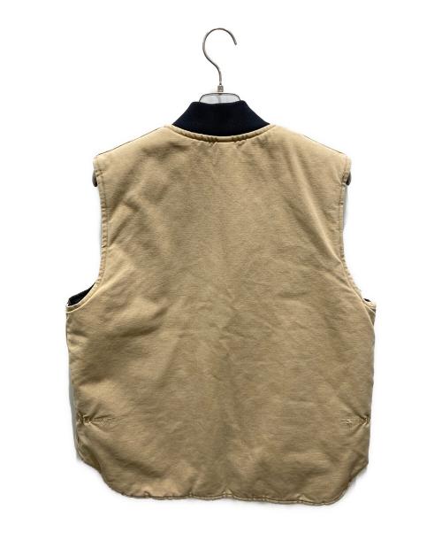 CarHartt（カーハート）CarHartt (カーハート) 企業ロゴダックベスト ベージュ サイズ:Lの古着・服飾アイテム