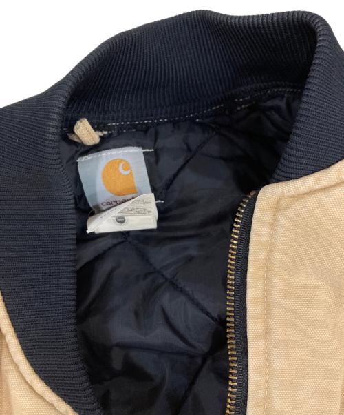 CarHartt（カーハート）CarHartt (カーハート) 企業ロゴダックベスト ベージュ サイズ:Lの古着・服飾アイテム