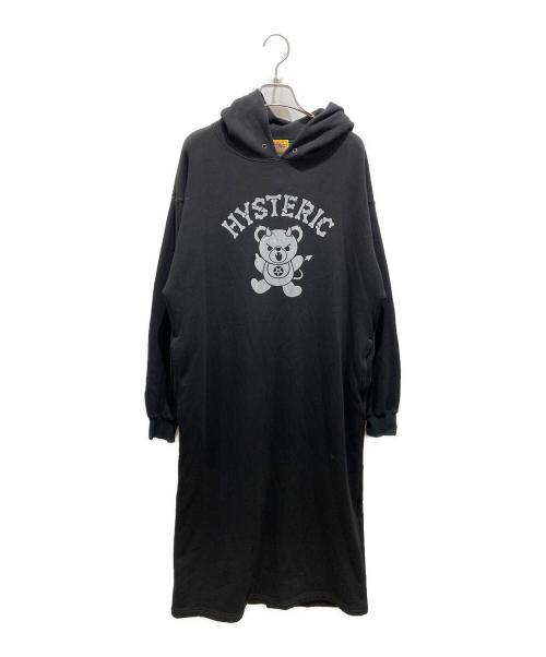 Hysteric Glamour（ヒステリックグラマー）Hysteric Glamour (ヒステリックグラマー) フーデットワンピース ブラック サイズ:FREEの古着・服飾アイテム