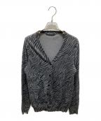 Hysteric Glamourヒステリックグラマー）の古着「ゼブラ柄カーディガン」｜ブラック